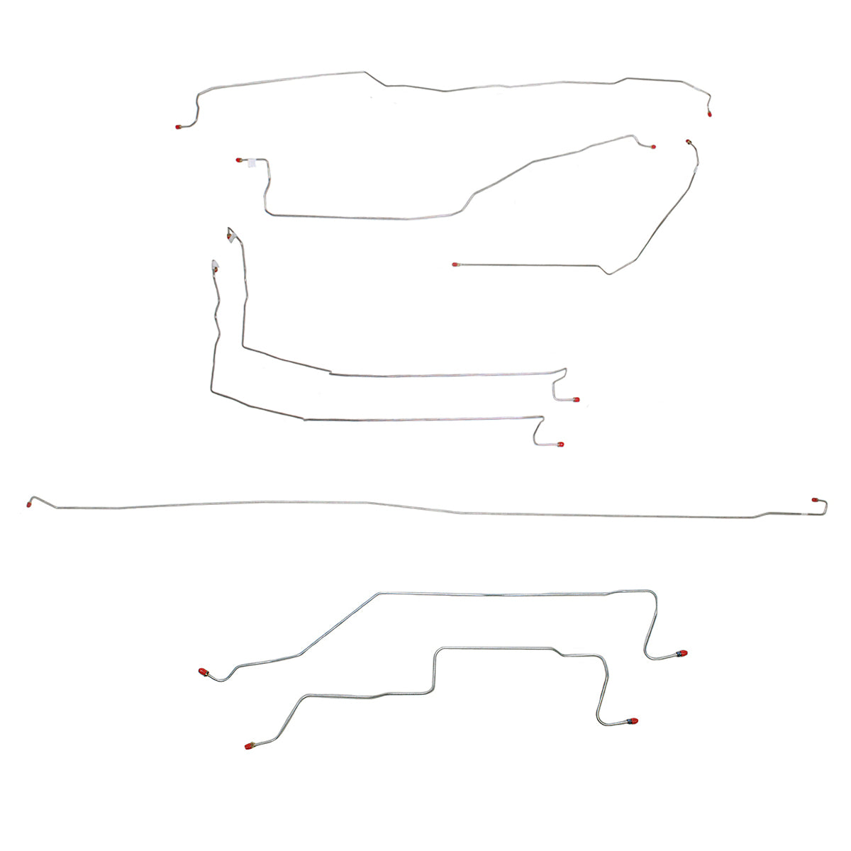 Complete Brake Line Kit for 2005-2007 Chevy Silverado 1500 ABS 4WD drum brakes steel