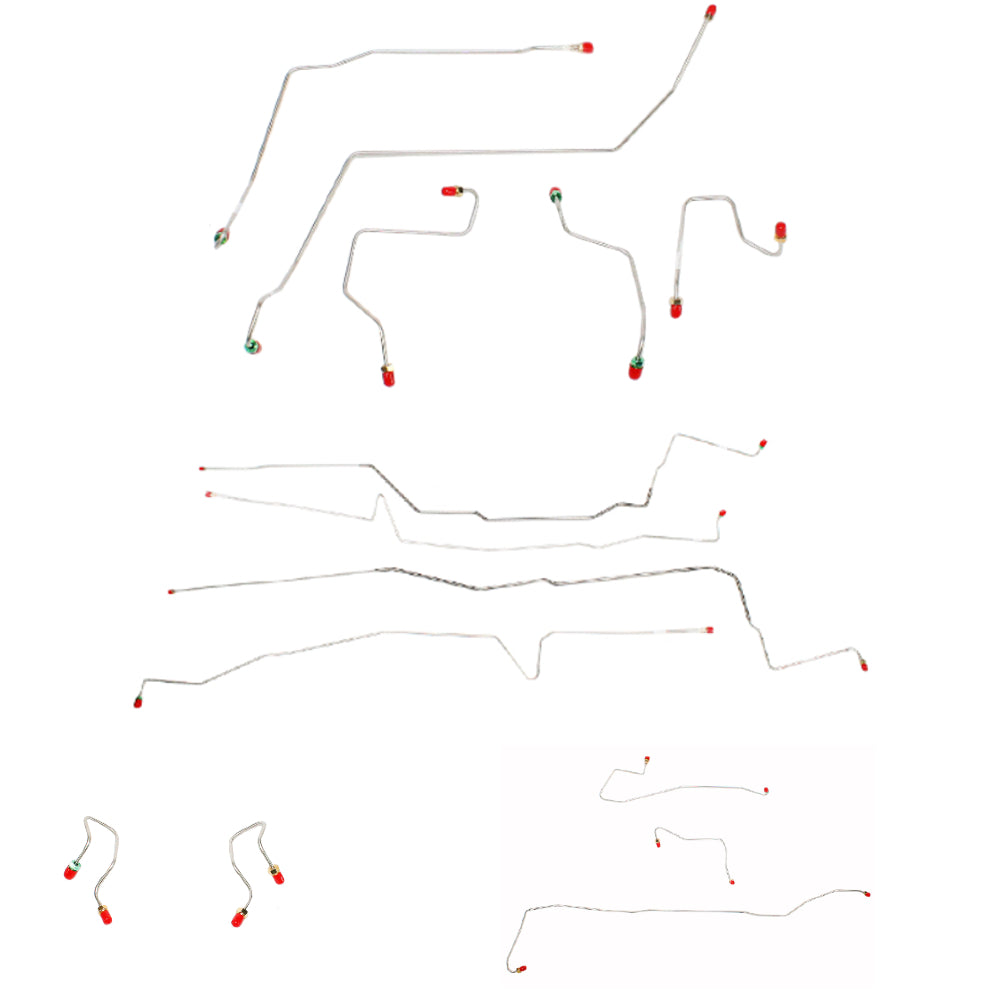 Brake Line Kit for 2000-2007 00-07 Ford Taurus AWABS ABS drum brakes stainless steel