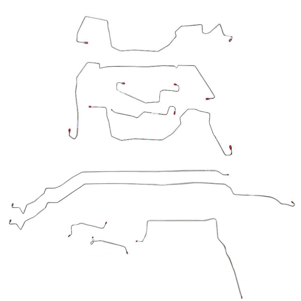 2005-2006 Pontiac GTO Complete Brake Line Kit Steel CBK0069OM
