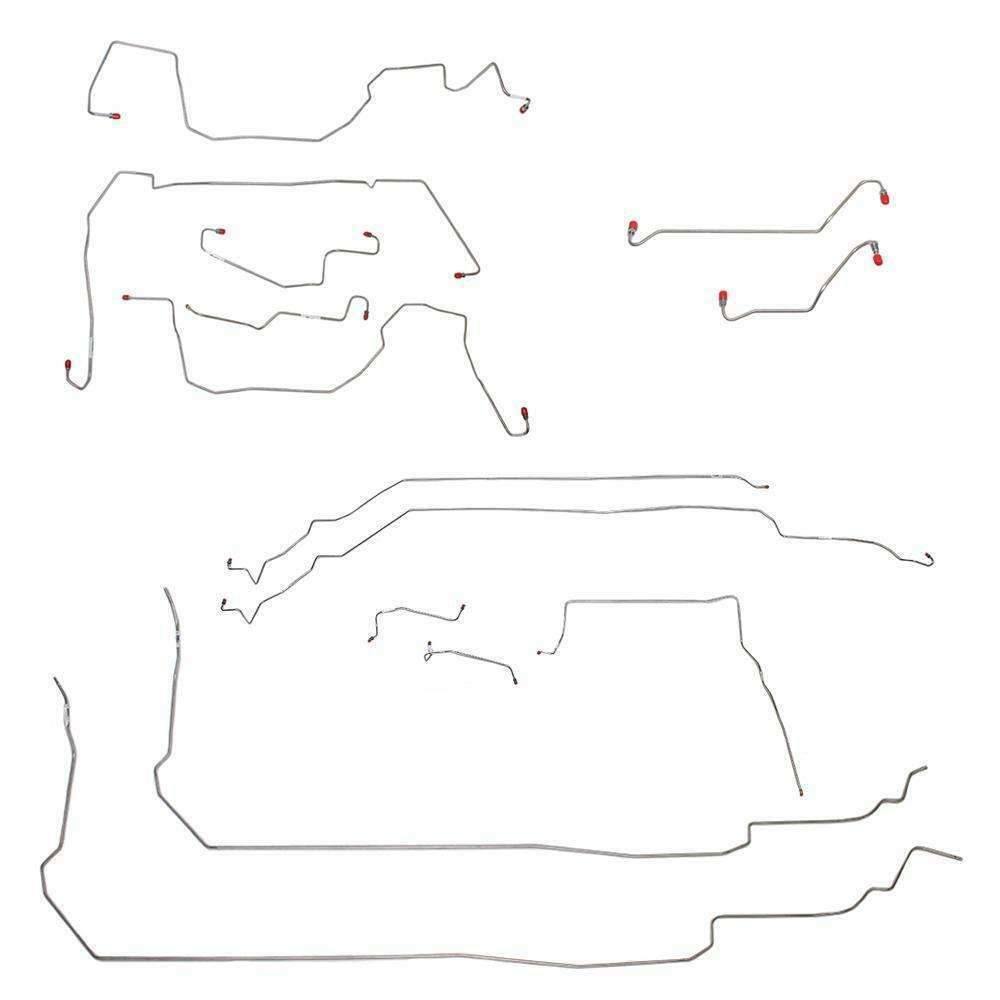 Complete Brake Line Kit for 2005-2006 Pontiac GTO ABS stainless steel
