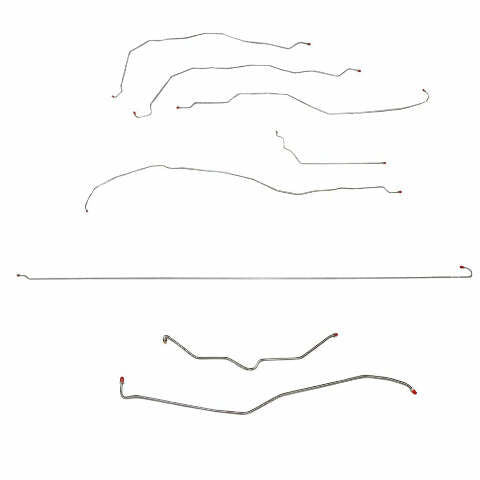 Complete Brake Line Kit for 2001-2007 Chevy Silverado 2500HD short bed stainless steel