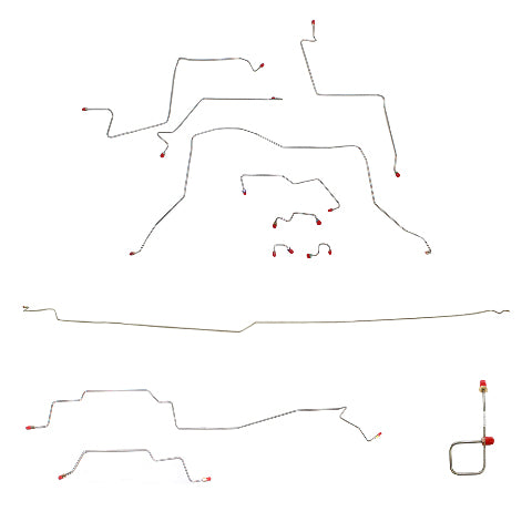 Brake Line Kit for 95-97 Dodge Ram 2500 AWABS 4WD long bed steel