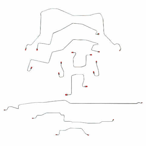 Brake Line Kit for 98-01 Dodge Ram 1500 4WD short bed