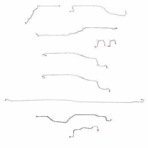 Brake Line Kit for 03-04 GMC Sierra 1500 4WD long bed