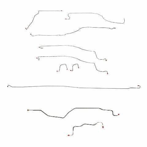 Brake Line Kit for 03-04 Chevy Silverado 1500 4WD short bed