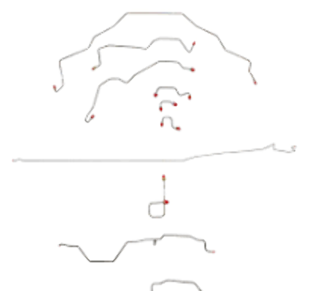 Brake Line Kit for 2013 95-97 Dodge Ram 3500 ABS 2WD long bed steel