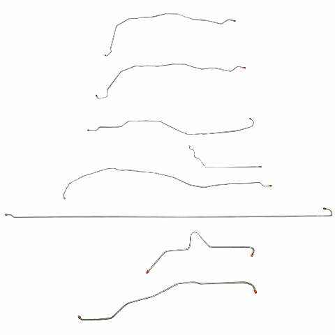 Brake Line Kit for 01-07 Chevy 2500 HD long bed stainless steel
