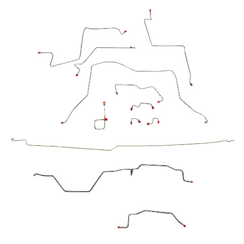 Brake Line Kit for 1995-1997 Dodge Ram 3500, , , Reg Cab AWABS 4WD long bed