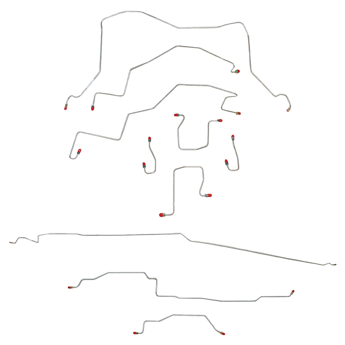 Complete Brake Line Kit for 1998-2001 Dodge Ram 1500 ABS 4WD short bed stainless steel
