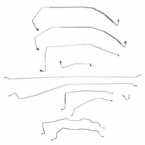 Brake Line Set for 1987-1991 Chevy R3500 Complete 2WD long bed