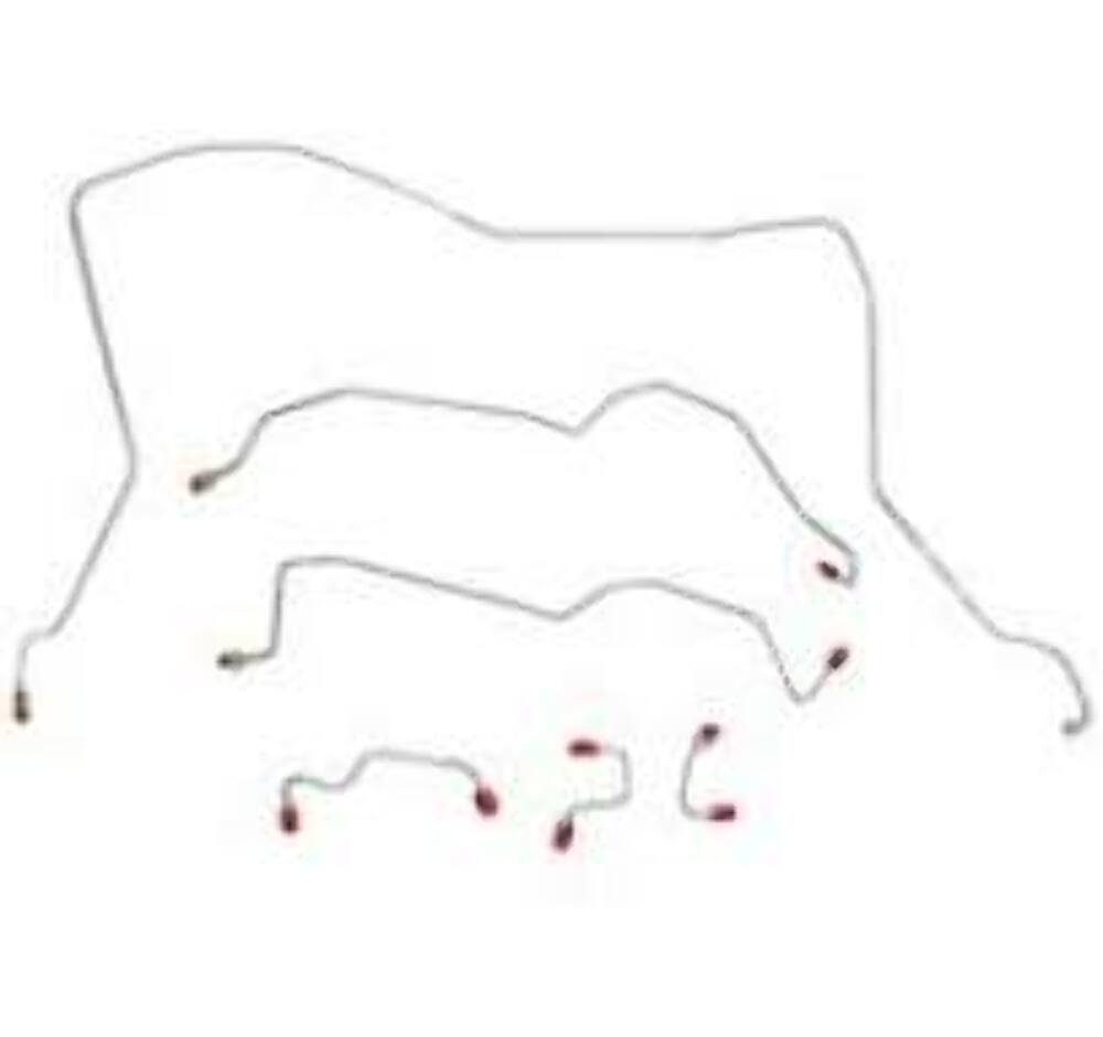Dodge Complete Brake Line Kit; Fine Lines-CBK0163OM
