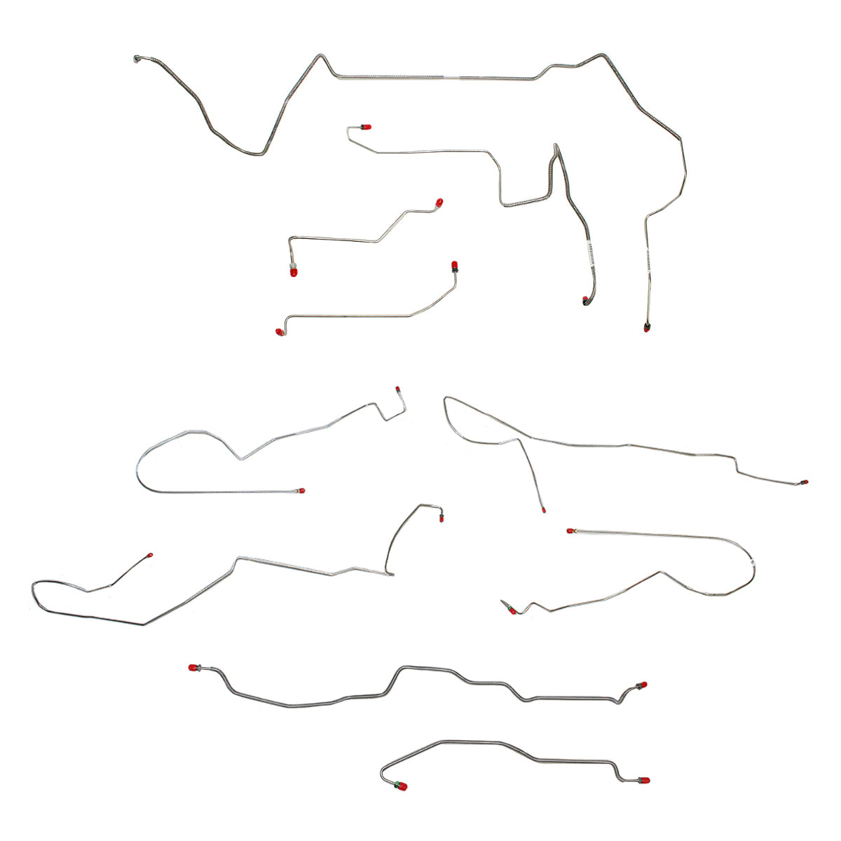Complete Brake Line Kit for 1998-2002 ABS stainless steel