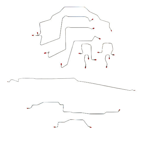 Complete Brake Line Kit for 1998-2001 Dodge Ram 1500 ABS 2WD short bed stainless steel