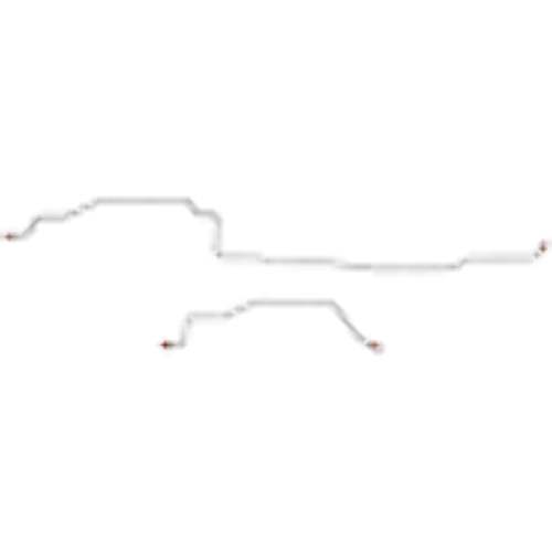 94-95 Ram 1500, 4WD, RWABS, Drum; Complete Brake Line Kit; S/S; CBK0236SS