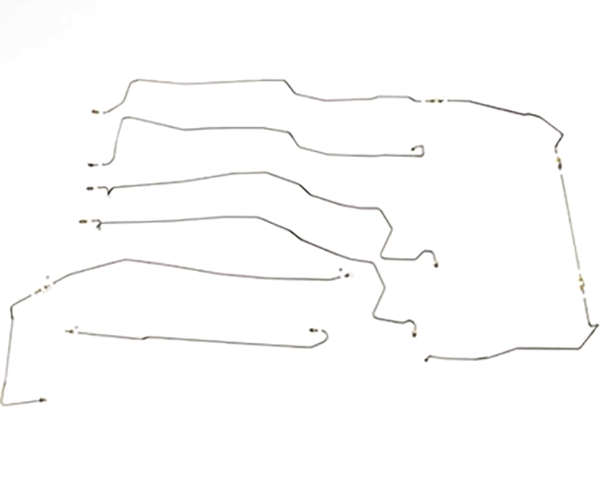 94-95 Ram 1500, 4WD, RWABS, Drum; Complete Brake Line Kit; S/S; CBK0236SS