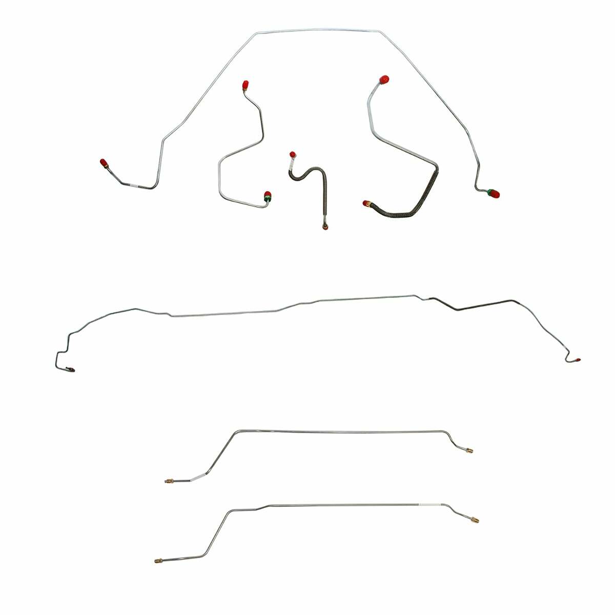 Brake Line for 1967 Chevy Malibu Convertible w/ Manual Drum, Complete ABS drum brakes stainless steel