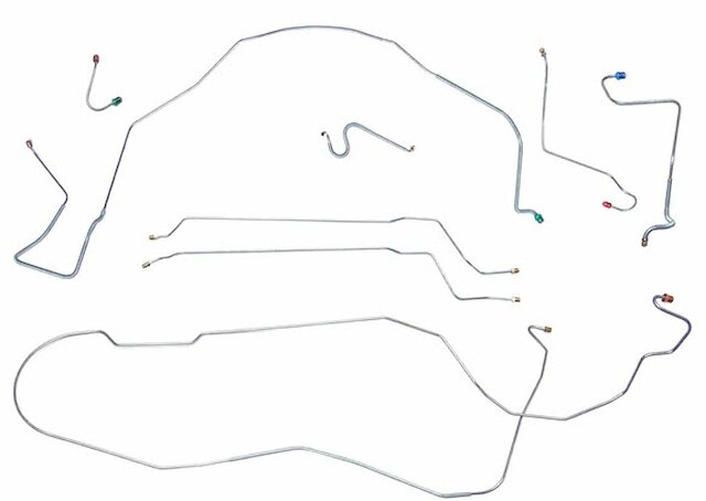 Complete Brake Line Kit for 1967 Chevy Malibu w/ Power disc brakes