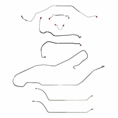 Complete Brake Line Kit for 1968 Chevy Malibu w/ Power disc brakes