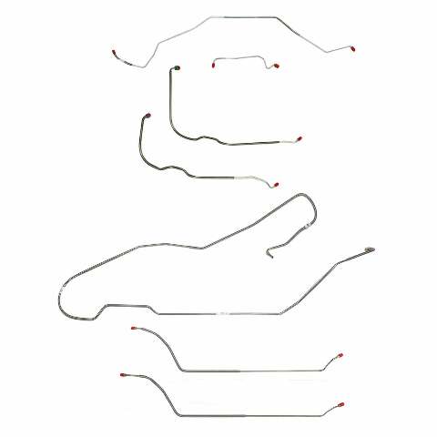 Complete Brake Line Kit for 1968 Chevy Malibu w/ Power drum brakes