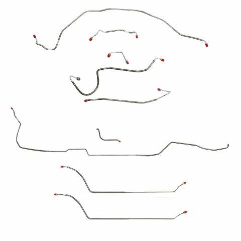 Complete Brake Line Kit for 1970 Chevy Malibu w/ Manual disc brakes