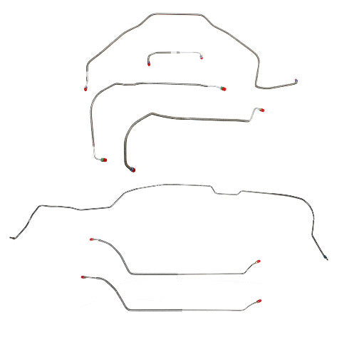 Complete Brake Line Kit for 71-72 Chevy Malibu w/ Power disc brakes