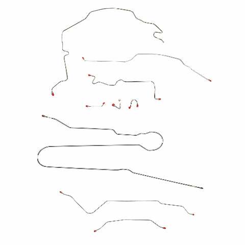 Replacement Line for 1967-1970 Chevy C10 / GM C1500 Truck Standard Brakes King Pins 2WD