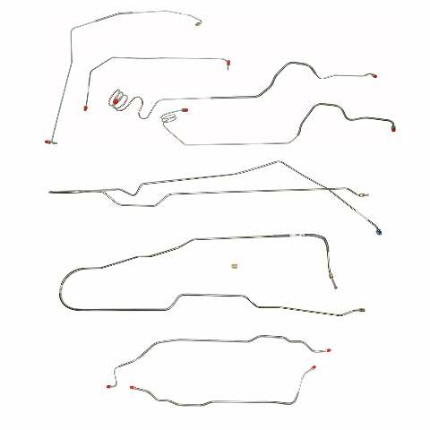 Replacement Line for 1973-1980 Chevy C10 / GM C1500, , Power Brakes 2WD short bed
