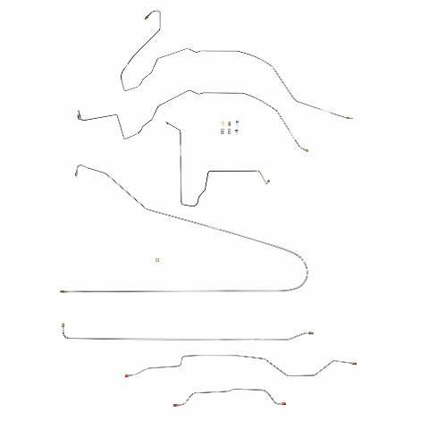 Brake Line for 1963-1966 Chevy C10 , Power Disc disc brakes long bed