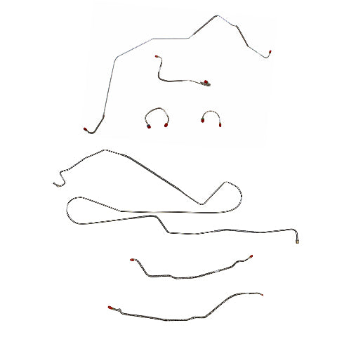 Chevy Complete Brake Line Kit; Fine Lines-CBK0397SS