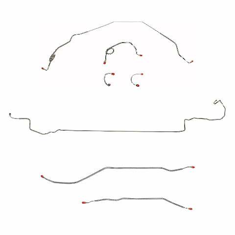 Complete Brake Line Kit for 1971-1973 Chevy Nova W/ Standard ; drum brakes