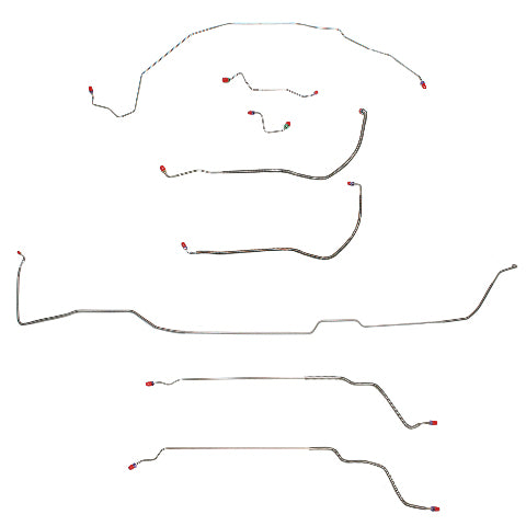 Buick, Pontiac, Oldsmobile w/ Hardtop Complete Brake Line Kit; CBK0481SS