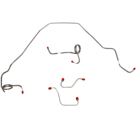 1978-1980 Pontiac Firebird Complete Brake Line Kit Power Front Disc Stainless CBK0495SS