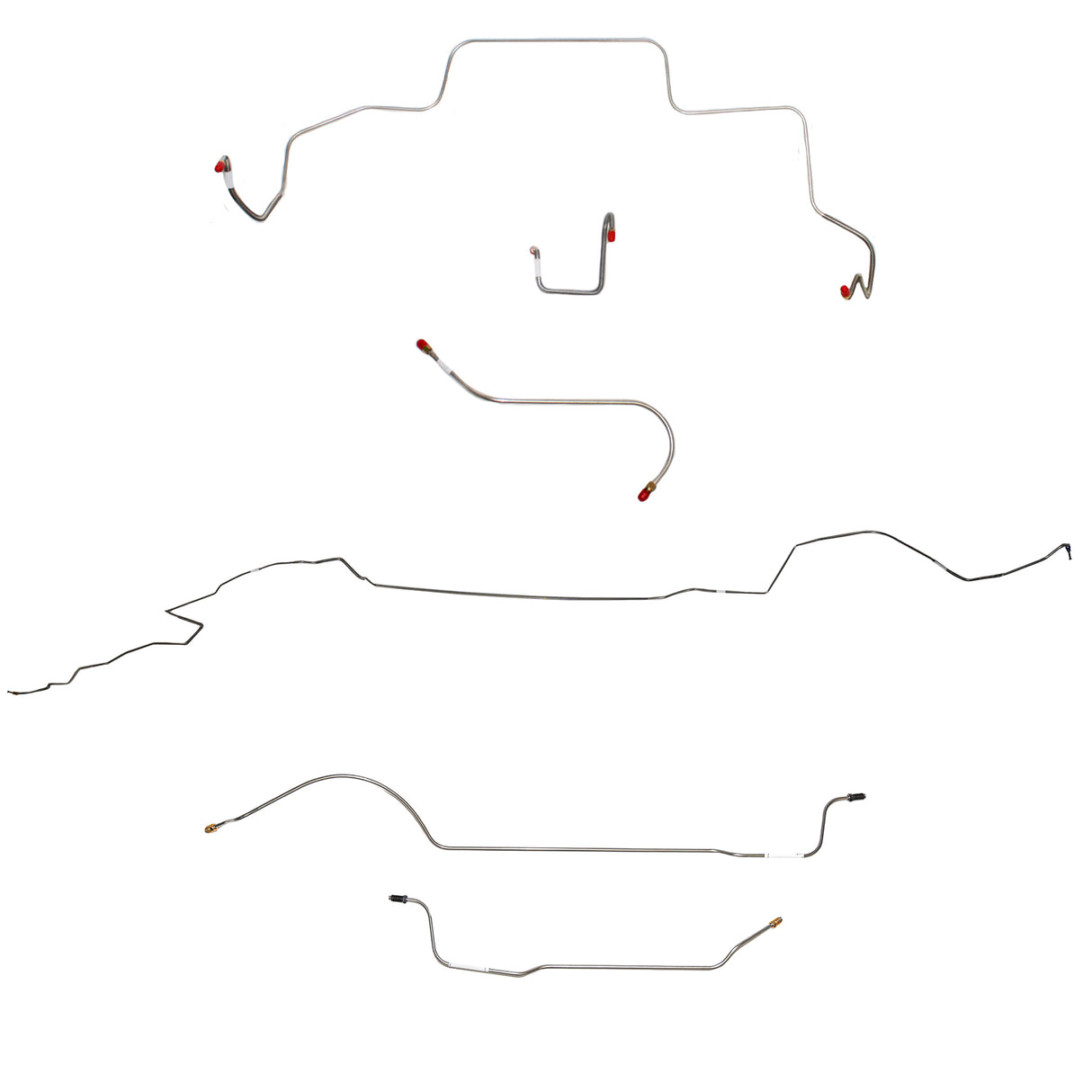 Mopar B Body Complete Brake Line Kit; Fine Lines-CBK0618SS