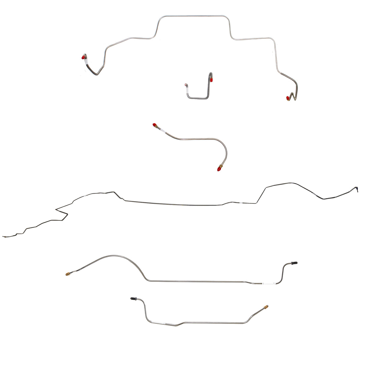 Mopar B Body Complete Brake Line Kit; Fine Lines-CBK0622SS