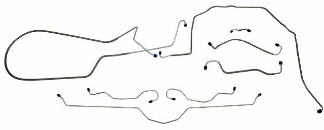 Complete Brake Lines Manual Brakes Steel CBL913 Shafer's Classic Reproductions