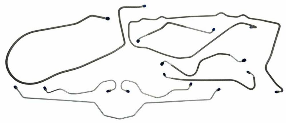 Fits 1974 Chevrolet Corvette Full Brake Line Set CBL915