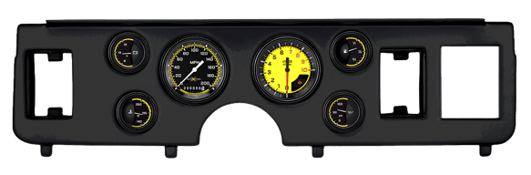 Classic Instruments AutoCross Yellow Series, short-sweep CDMU79AXY01BL