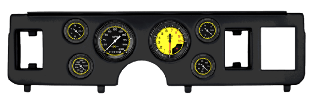 Classic Instruments AutoCross Yellow Series, full-sweep CDMU79AXY101BL