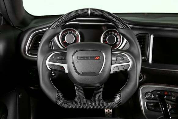 Fits 2015-2022 Dodge Challenger/Charger; Steering Wheel-Carbon Fiber-CH950-17