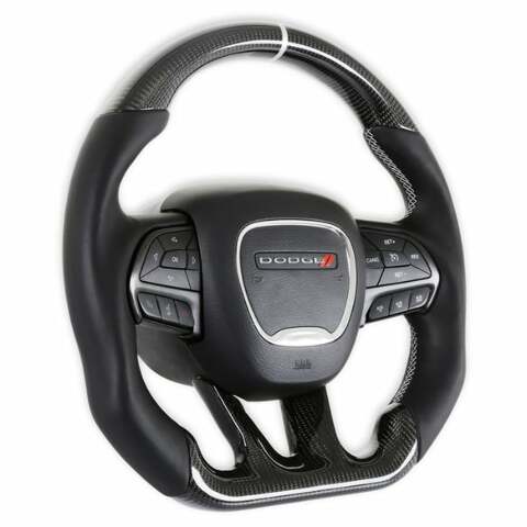 Fits 2015-2022 Dodge Charger; Steering Wheel-Carbon Fiber Heated-CH950-19