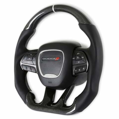 Fits 2015-2022 Dodge Charger; Steering Wheel-Carbon Fiber Heated-CH950-19