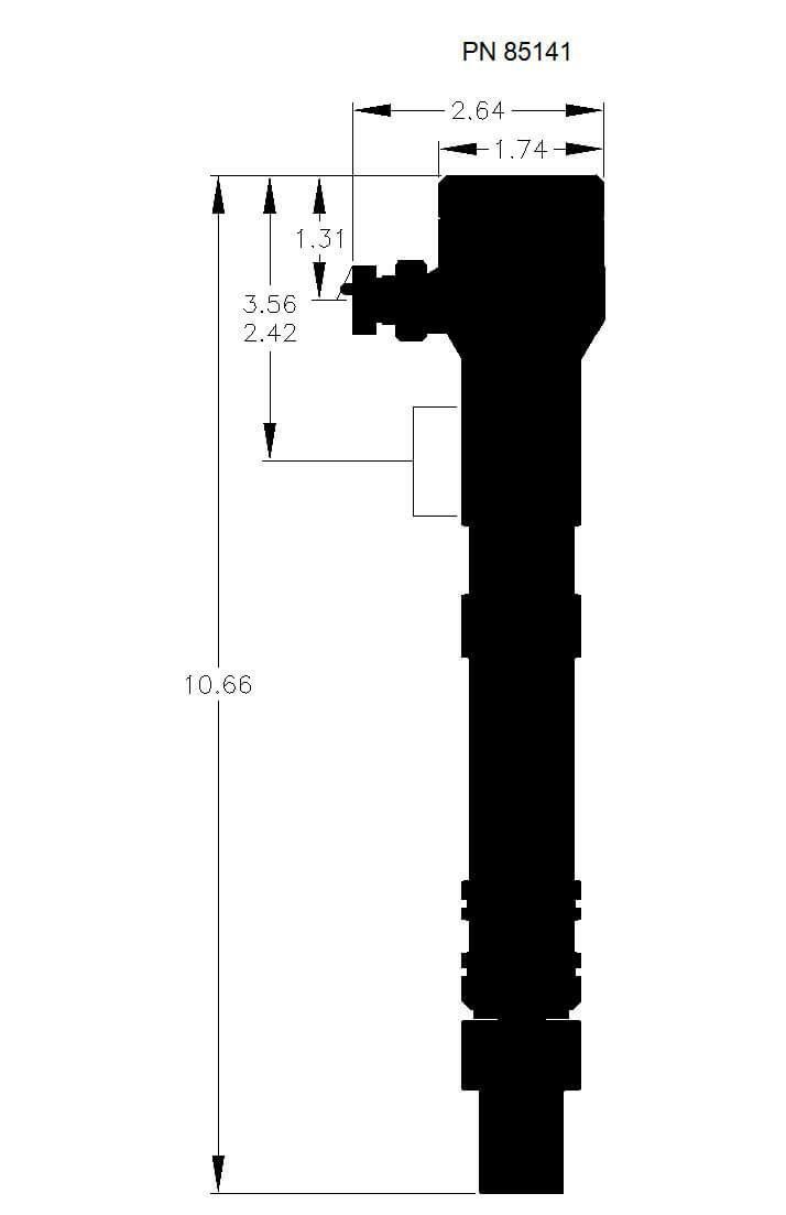 MSD ignition distributor black silver big block 85141