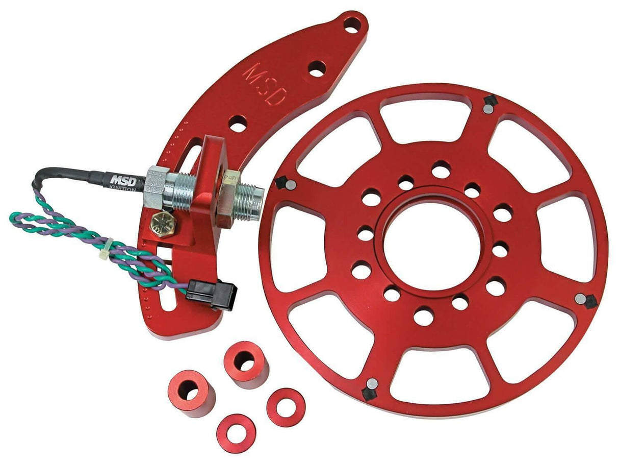 MSD crank trigger kit for 1979-1995 Chevy Monte Carlo red aluminum steel small block 8615