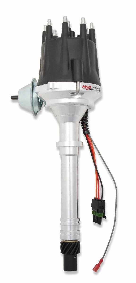 t Chevy V8 w/Internal Module Distributor and Black Cap - 83605 MSD
