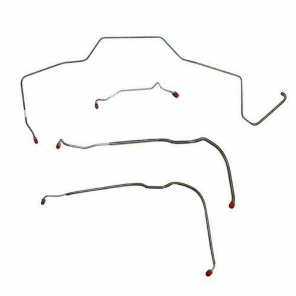 Front Brake Line Kit for 1968 Chevy Chevelle drum brakes stainless steel