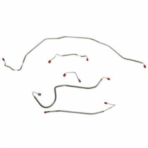 1970 Chevrolet Chevelle Front Brake Line Kit Manual Disc Brakes - CKT7004SS