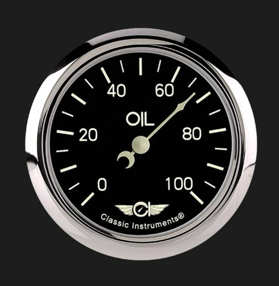 Series 2 5/8" Oil Pressure Gauge CL381SRC