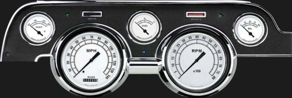 White 1967-68 Mustang MU67CW for 1967-1968 Mustang