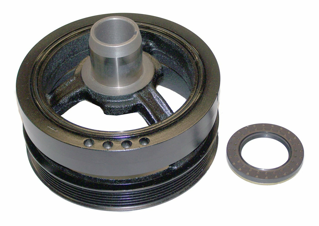 t Crown Automotive - Metal Black Crankshaft Damper & Oil Seal Kit - 53020689K Crown Automotive