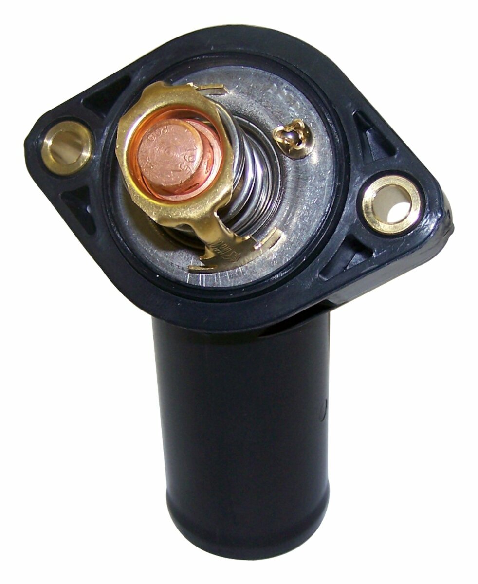 t Crown Automotive - Plastic Black Thermostat & Housing - 4666149AA Crown Automotive
